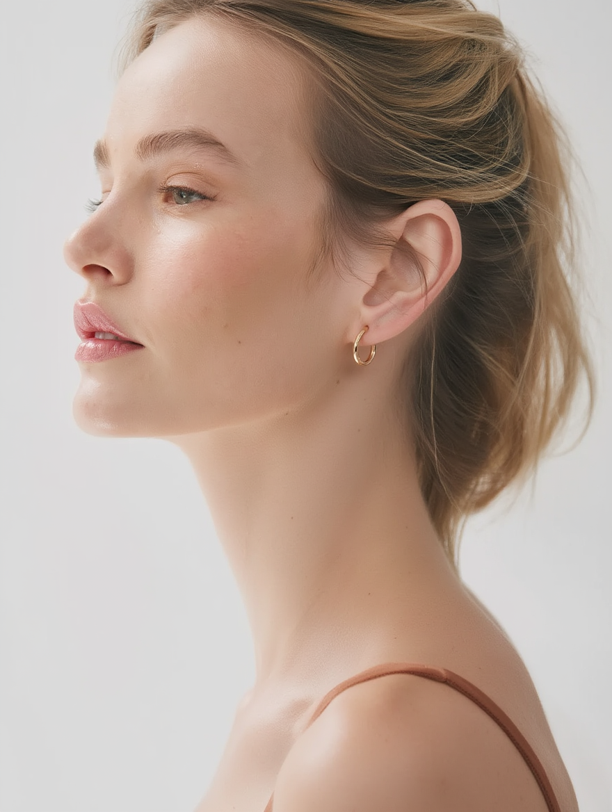 Cova Earrings - Gold Huggies