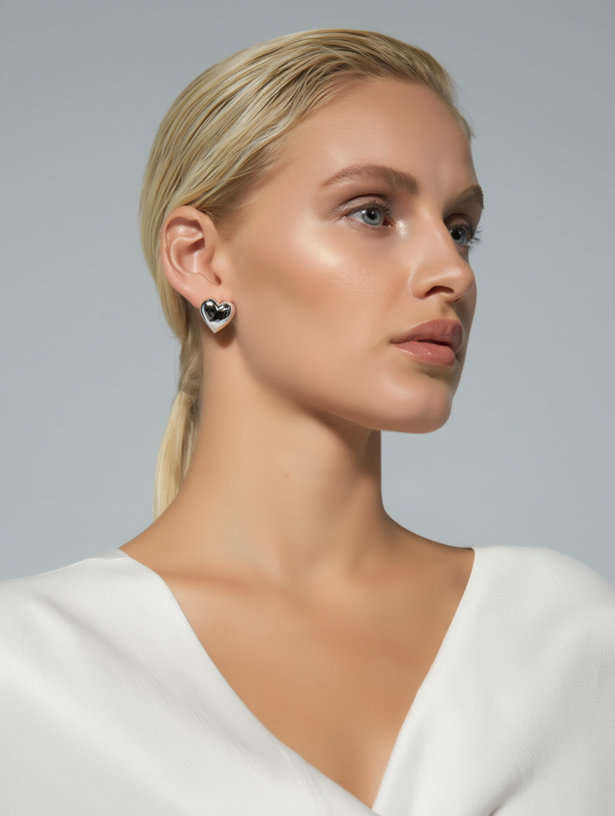 Amore Earrings - Silver