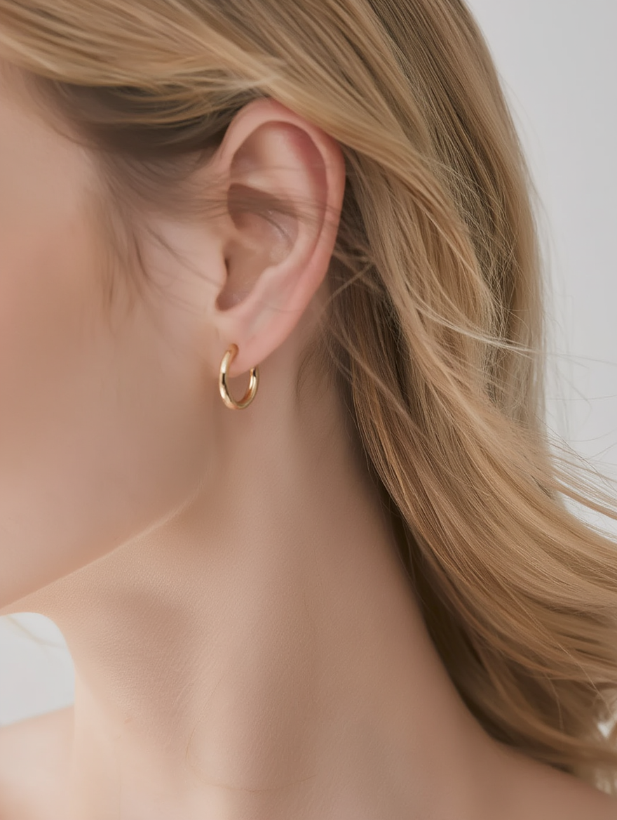 Cova Earrings - Gold Huggies
