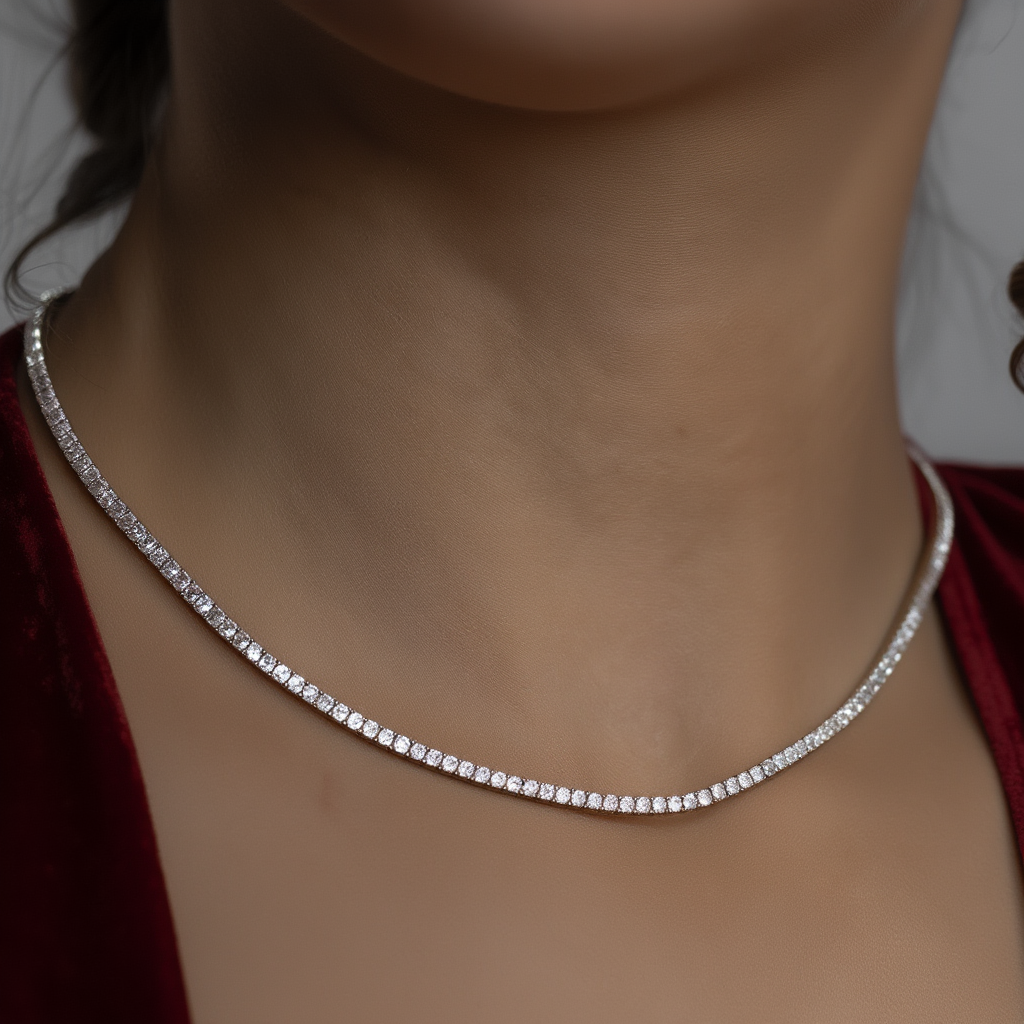 2mm Tennis Necklace