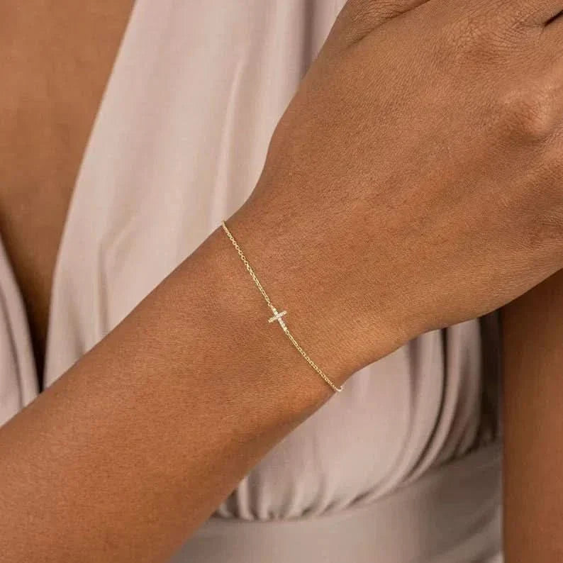 Dainty Cross Bracelet