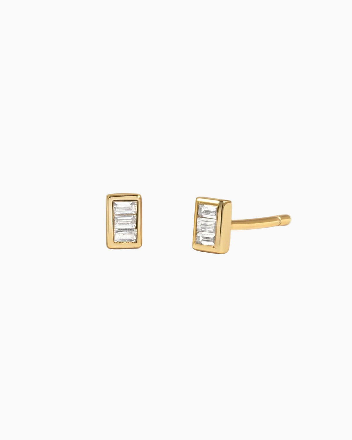 Tiny Baguette Studs